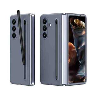 For Samsung Galaxy Z Fold7 5G Skinfeel Shockproof Phone Case, No Pen(Dark Grey)