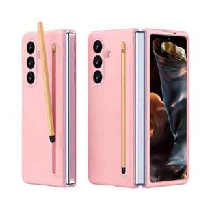 For Samsung Galaxy Z Fold7 5G Skinfeel Shockproof Phone Case, No Pen(Pink)
