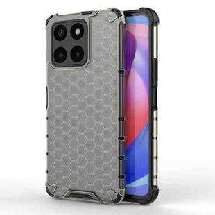 For Honor X6A 4G Shockproof Honeycomb Phone Case(Black)