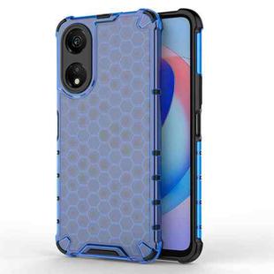 For Honor Play 40 Shockproof Honeycomb Phone Case(Blue)
