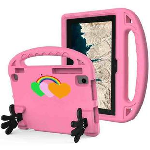 For Lenovo Chromebook 10.1 Love Small Palm Holder EVA Tablet Case(Pink)