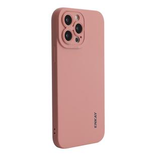 For iPhone 15 Pro ENKAY Liquid Silicone Soft Shockproof Phone Case(Pink)