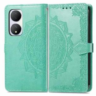 For vivo Y100 IDN Mandala Flower Embossed Leather Phone Case(Green)