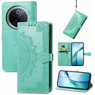 For vivo Y300 Pro Mandala Flower Embossed Leather Phone Case(Green)