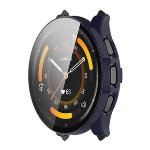 For Garmin Venu 3 ENKAY Hat-Prince Full Coverage PC + Tempered Glass Film Integrated Watch Case(Dark Blue)