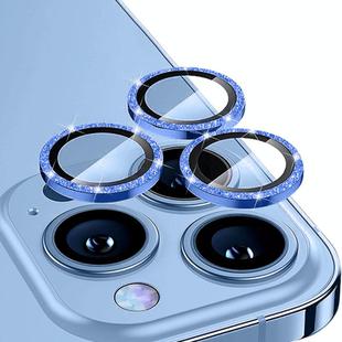 For iPhone 15 Pro / 15 Pro Max ENKAY Hat-Prince Glitter Rear Lens Aluminium Alloy Tempered Glass Film(Blue)