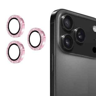 For iPhone 17 Pro / 17 Pro Max ENKAY Hat-Prince Glitter Rear Lens Aluminium Alloy Tempered Glass Film(Pink)