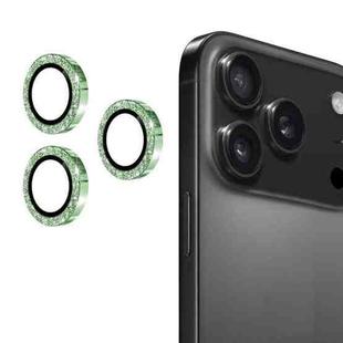 For iPhone 17 Pro / 17 Pro Max ENKAY Hat-Prince Glitter Rear Lens Aluminium Alloy Tempered Glass Film(Deep Green)