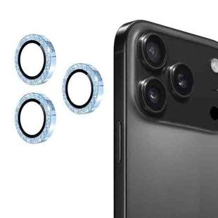 For iPhone 17 Pro / 17 Pro Max ENKAY Hat-Prince Glitter Rear Lens Aluminium Alloy Tempered Glass Film(Sierra Blue)