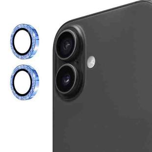 For iPhone 17 ENKAY Hat-Prince Glitter Rear Lens Aluminium Alloy Tempered Glass Film(Blue)