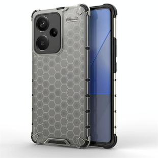 For Redmi Note 13 Pro+ Shockproof Honeycomb Phone Case(Black)