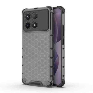 For Redmi K70 Pro Shockproof Honeycomb Phone Case(Black)