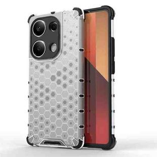 For Redmi Note 13 Pro 4G Shockproof Honeycomb Phone Case(White)