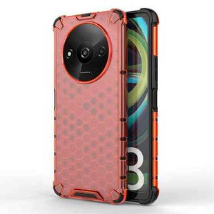 For Xiaomi Redmi A3 Shockproof Honeycomb Phone Case(Red)