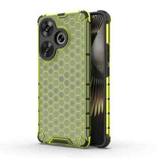 For Xiaomi Redmi Turbo 3 Shockproof Honeycomb Phone Case(Green)