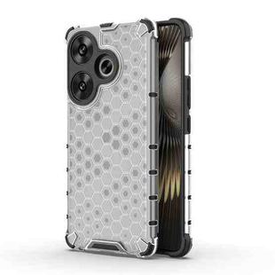 For Xiaomi Poco F6 Shockproof Honeycomb Phone Case(White)