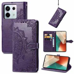 For Xiaomi Redmi Note 13 Pro Mandala Flower Embossed Leather Phone Case(Purple)