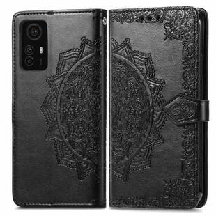 For Xiaomi Redmi Note 12S Mandala Flower Embossed Leather Phone Case(Black)