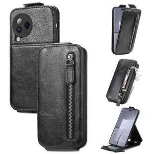 For Xiaomi Civi 3 Zipper Wallet Vertical Flip Leather Phone Case(Black)