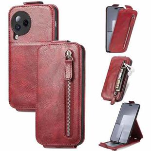 For Xiaomi Civi 3 Zipper Wallet Vertical Flip Leather Phone Case(Red)