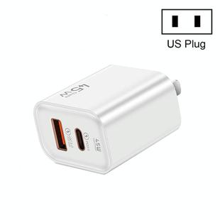 45PQ 45W PD25W + QC3.0 20W USB Fully Compatible Super Fast Charger, US Plug(White)
