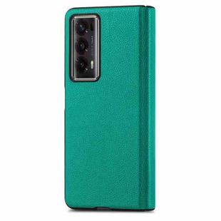 For Honor Magic V2 Litchi Magnetic Hinge Shockproof Phone Case(Green)