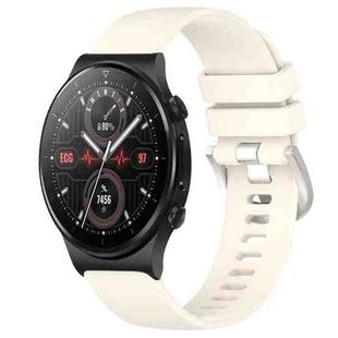 For Huawei Watch GT2 Pro 22mm Liquid Glossy Silver Buckle Silicone Watch Band(Starlight Color)