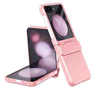 For Samsung Galaxy Z Flip5 5G Diamond Case-film Integral Hinge Shockproof Phone Case(Pink)