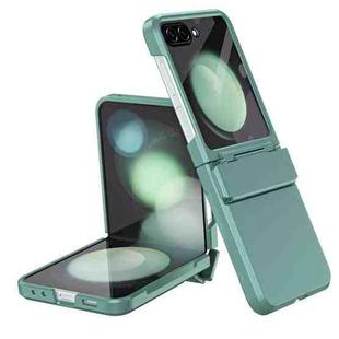 For Samsung Galaxy Z Flip5 5G Diamond Case-film Integral Hinge Shockproof Phone Case(Green)