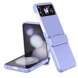 For Samsung Galaxy Z Flip4 Diamond Case-film Integral Hinge Shockproof Phone Case(Violet)