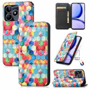 For Realme C53 CaseNeo Colorful Magnetic Leather Phone Case(Magic Space)