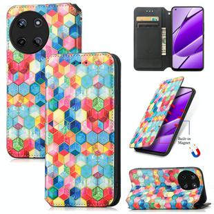For Realme 11 4G Global CaseNeo Colorful Magnetic Leather Phone Case(Magic Space)