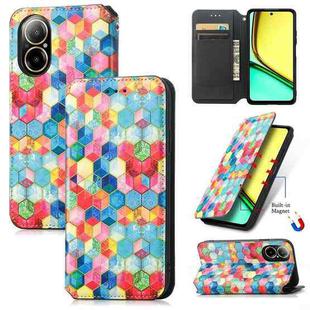 For Realme C67 4G CaseNeo Colorful Magnetic Leather Phone Case(Magic Space)