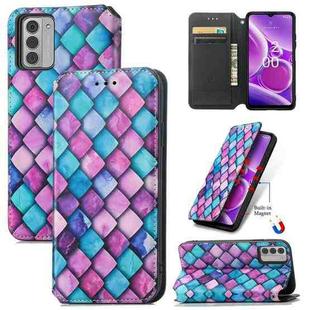 For Nokia G42 CaseNeo Colorful Magnetic Leather Phone Case(Purple Scales)