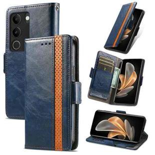For vivo S17 CaseNeo Splicing Dual Magnetic Buckle Leather Phone Case(Blue)