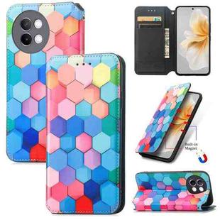 For vivo S18e CaseNeo Colorful Magnetic Leather Phone Case(Colorful Cube)