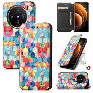 For vivo X100 CaseNeo Colorful Magnetic Leather Phone Case(Magic Space)