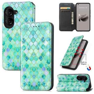 For ASUS  Zenfone 10 CaseNeo Colorful Magnetic Leather Phone Case(Emeralds)