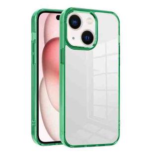 For iPhone 15 Ice Color Clear PC Hybrid TPU Phone Case(Green)