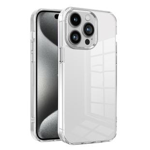 For iPhone 15 Pro Max Ice Color Clear PC Hybrid TPU Phone Case(White)