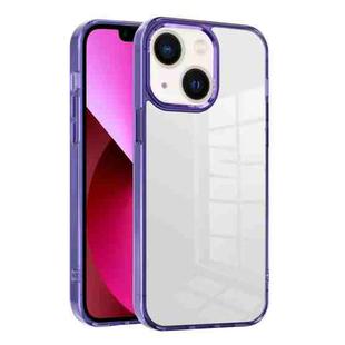 For iPhone 13 Ice Color Clear PC Hybrid TPU Phone Case(Purple)