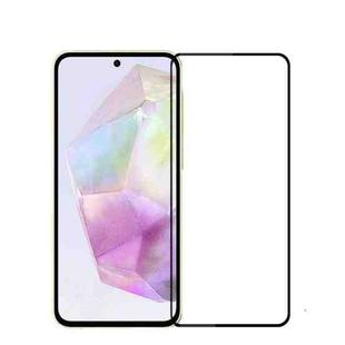 For Samsung Galaxy A36 / A56  MOFI 9H 2.5D Full Screen Tempered Glass Film(Black)