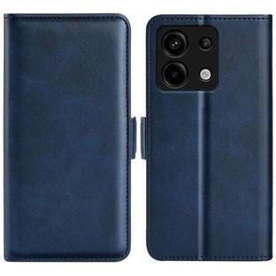 For Xiaomi Redmi Note 13 Pro 5G Dual-side Magnetic Buckle Horizontal Flip Leather Phone Case(Dark Blue)