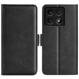 For Xiaomi 14T Dual-side Magnetic Buckle Horizontal Flip Leather Phone Case(Black)