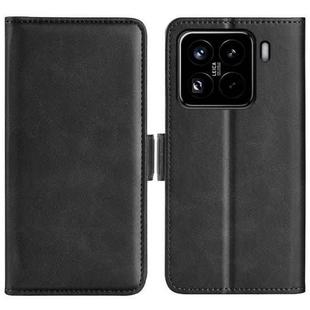 For Xiaomi 15 Pro Dual-side Magnetic Buckle Horizontal Flip Leather Phone Case(Black)