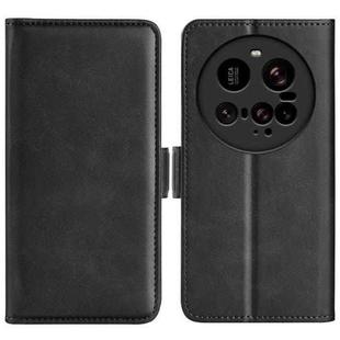 For Xiaomi 15 Ultra Dual-side Magnetic Buckle Horizontal Flip Leather Phone Case(Black)