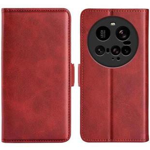 For Xiaomi 15 Ultra Dual-side Magnetic Buckle Horizontal Flip Leather Phone Case(Red)