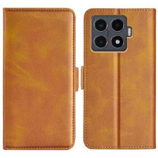For Xiaomi 15T Pro Dual-side Magnetic Buckle Horizontal Flip Leather Phone Case(Yellow)