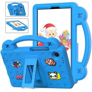 For Samsung Galaxy Tab A9 Handle Kickstand Children EVA Shockproof Tablet Case(Sky Blue)