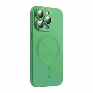 For iPhone 15 Pro Max ENKAY MagSafe Matte TPU Phone Case with Lens Film(Green)